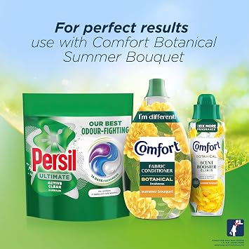Persil Ultimate Active Clean Washing Capsules our best odour-fighting laundry capsules for 14 days of freshness 162 washes (3x 54)