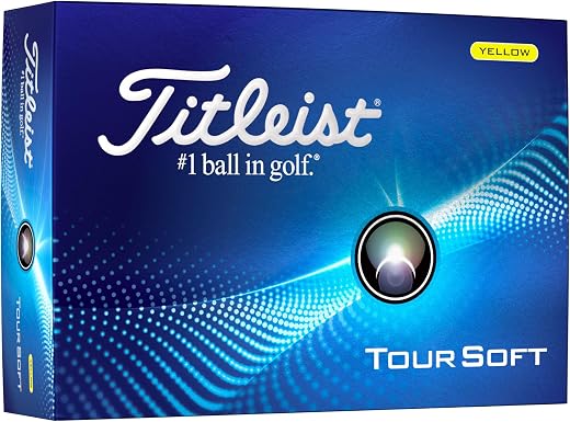 Titleist 2024 Tour Soft Golf Balls, Men's, Yellow