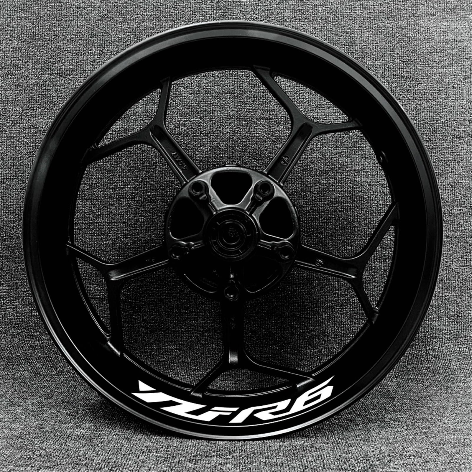 Motorcycle Rim Stickers Edge Sticker Stripes Reflective Decals Accessories for Yamaha YZF R6 Decorative(Color3)