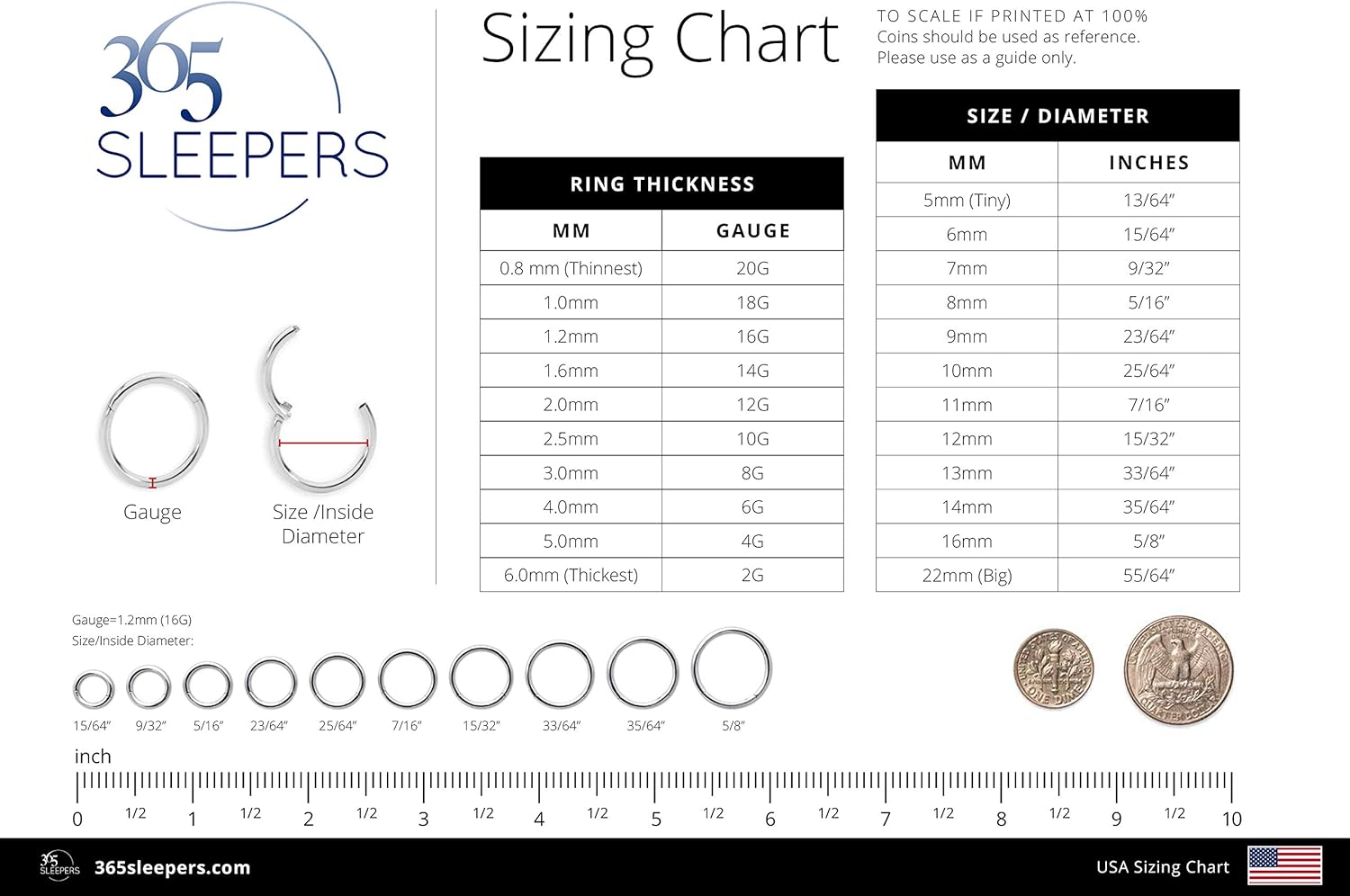 365 Sleepers 316L Surgical Steel Hypoallergenic 16G Gem Septum Jewelry Hinged Segment Ring Body Piercing Hoop Lip Rings Helix Cartilage Rook Sleeper Earrings 7mm – 14mm - Image 4