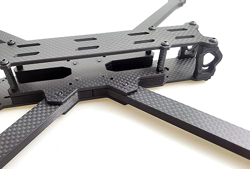 Miniatura 2 de MINGCHUAN 16.535 in L10 V6 10 '' distancia entre ejes super largo alcance HD True-X Kit de marco de carbono para unidad de aire O3 CADDX Vista VTX