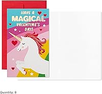 Vista 7 de Hallmark - Mini tarjetas de San Valentín para niños, 32 tarjetas con sobres (diseños de llama, perezoso, dinosaurio, unicornio)