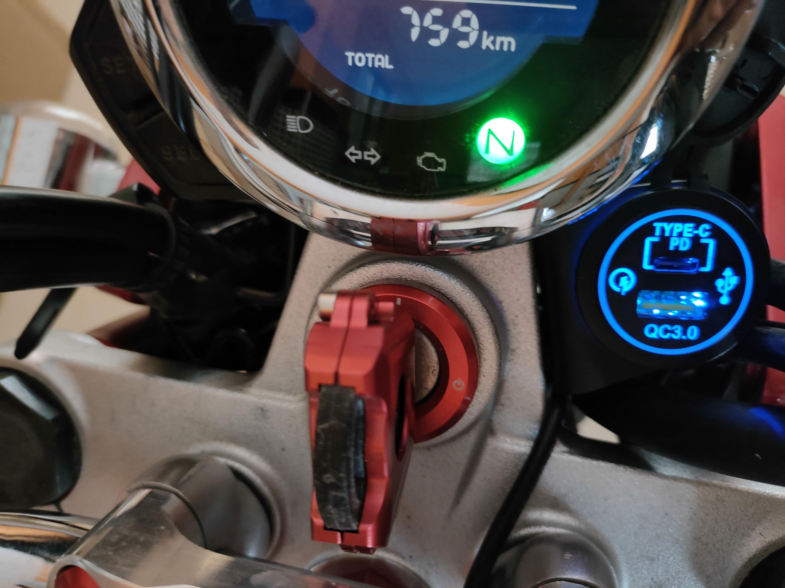 Fsdatongdazi Motorcycle Adapter Accessory Kit Wiring Harness + Mount Bracket Compatible with Honda Monkey 125 Z125 (2019-Current)