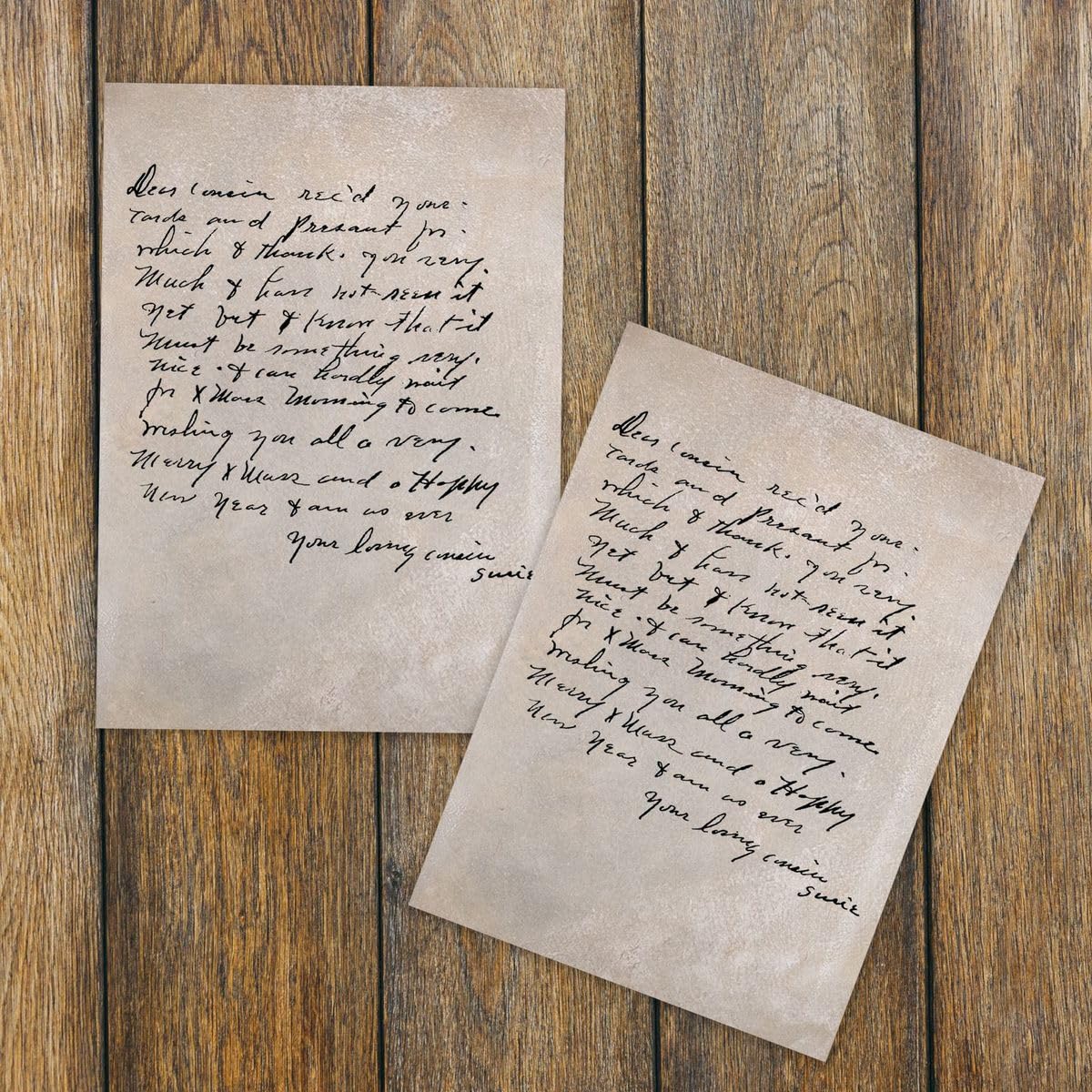 Mythrojan Papier à lettre médiéval en vélin en cuir véritable 20,3 x 27,9 cm