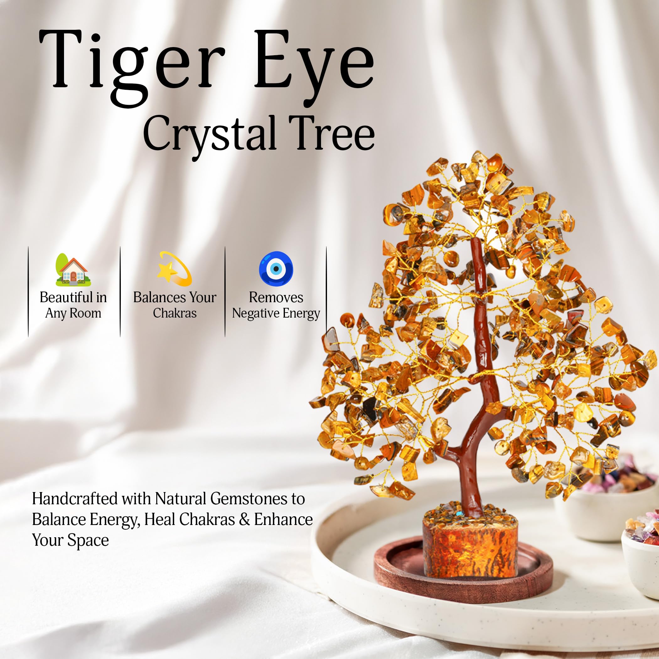 BOXOB Llavero De Cristal Natural, Amuleto Curativo Con Cuarzo Rosa
