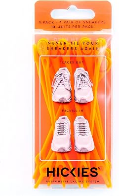 HICKIES 1.0 Original Unisex One Size Fits All Elastic No-Tie Shoelaces