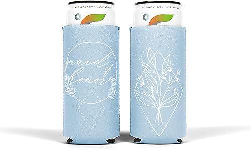 Enfriador de latas delgado de dama de honor (1) - Propuesta de dama de honor y regalos del día de la boda - Decoraciones de despedida de soltera -