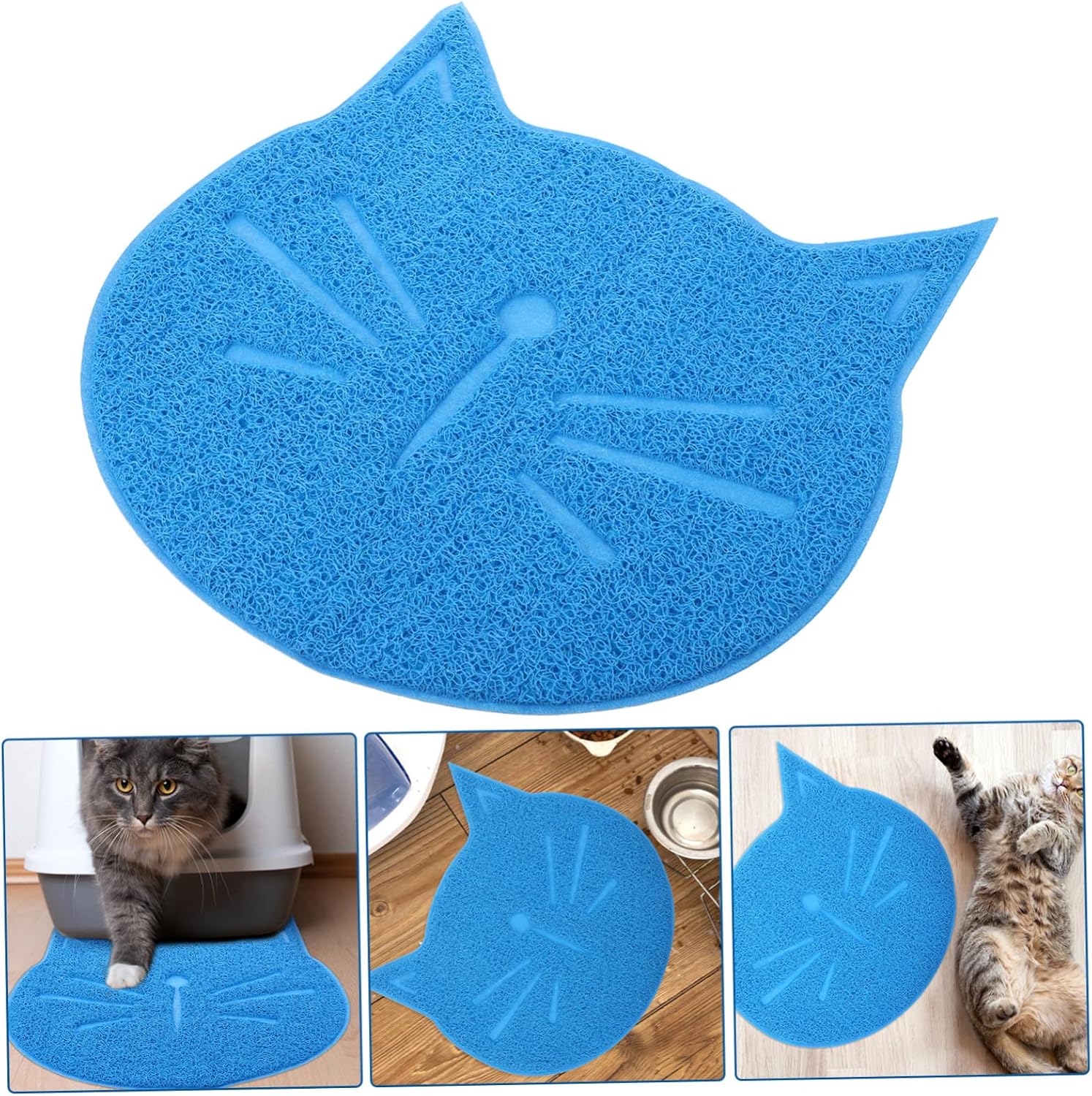 BESPORTBLE Nonslip Cat Feeding Mat Pet Placemat for Dogs and Cats Durable and Easy to Clean Prevents Food and Water Spills