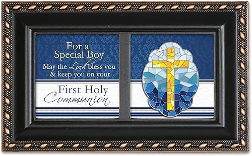 Miniatura 2 de Cottage Garden Caja de música negra mate para niño especial de la primera comunión que reproduce el aleluya de Handel