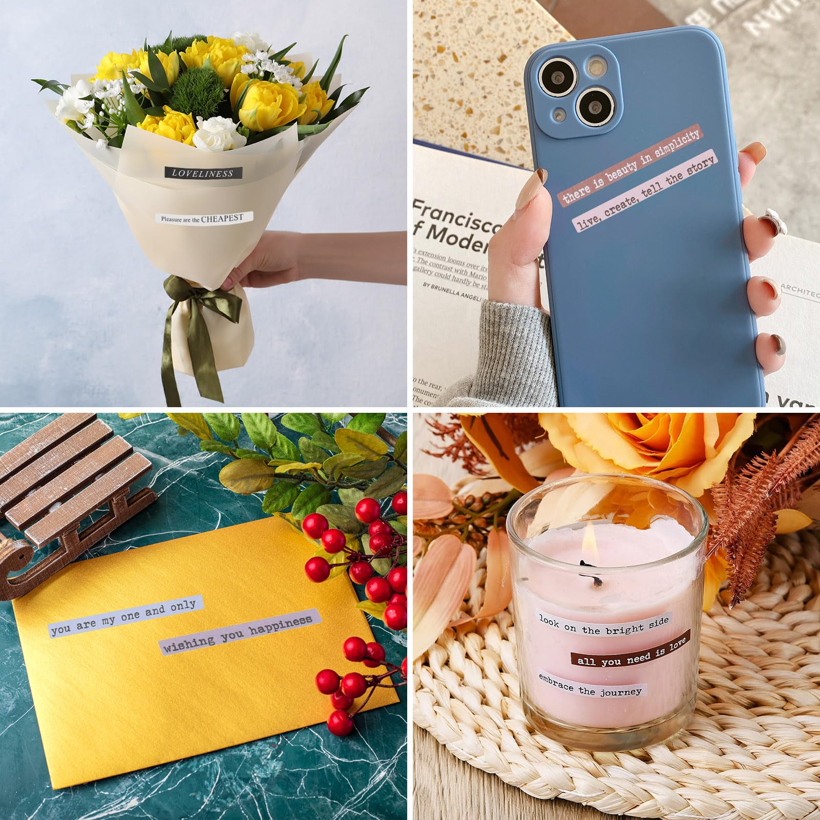 AUTOCOLLANTS DE SCRAPBOOKING Pour Journal D Coratif Faire Soi-m Me Album EUR 6,80 - PicClick FR