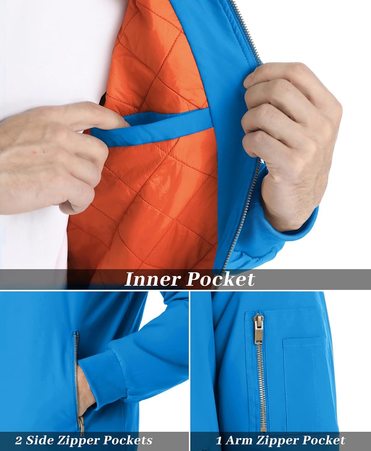 MAGNIVIT Men's Bomber Jacket Casual Fall Winter Military Jacket and Coats Outwear - Image 6