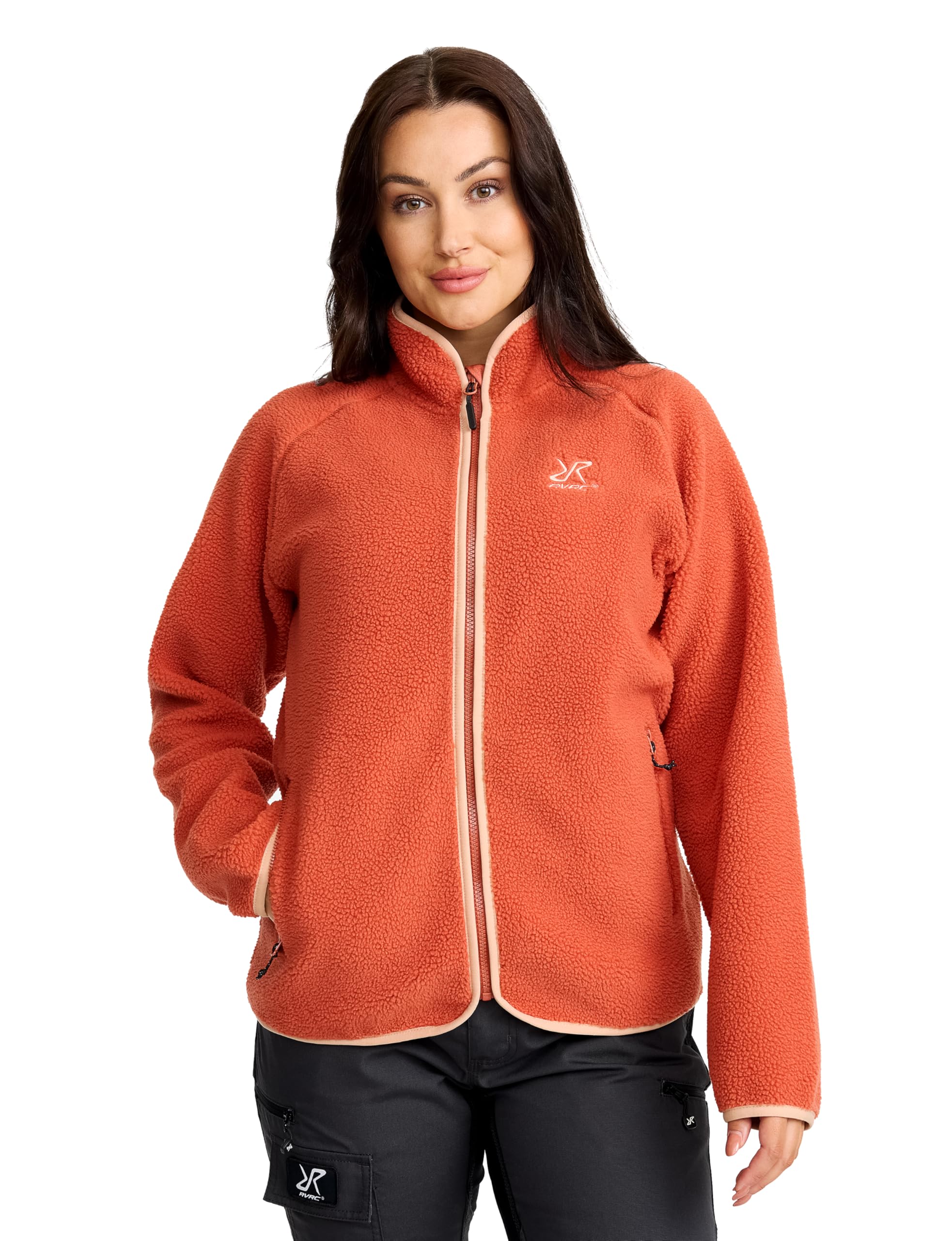 RevolutionRace Canyon Full-Zip Pile Fleece Damen – Bruschetta/Maple Sugar