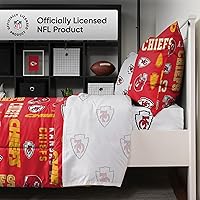 Vista 2 de FOCO Unisex-Adult NFL Team Logo Bed in a Bag Comforter, Sheets, Pillow Cases Bedding 5-Piece Set