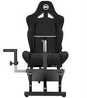 Vista 8 de OpenWheeler GEN3 Racing Wheel Simulator Stand Cockpit Black. Compatible With Logitech G923 G29 G920 Thrustmaster Fanatec Wheels Xbox One, PS4