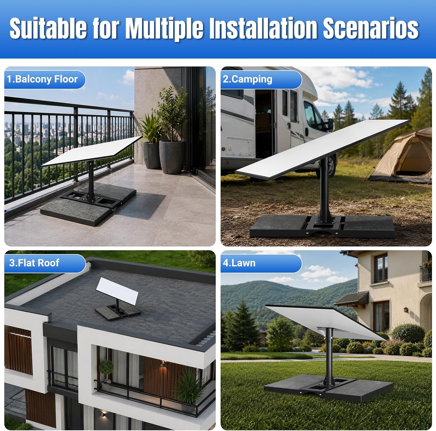 Compatible with Starlink Gen 3/Standard 4/4X, Heavy Duty Roof Ridge Mount