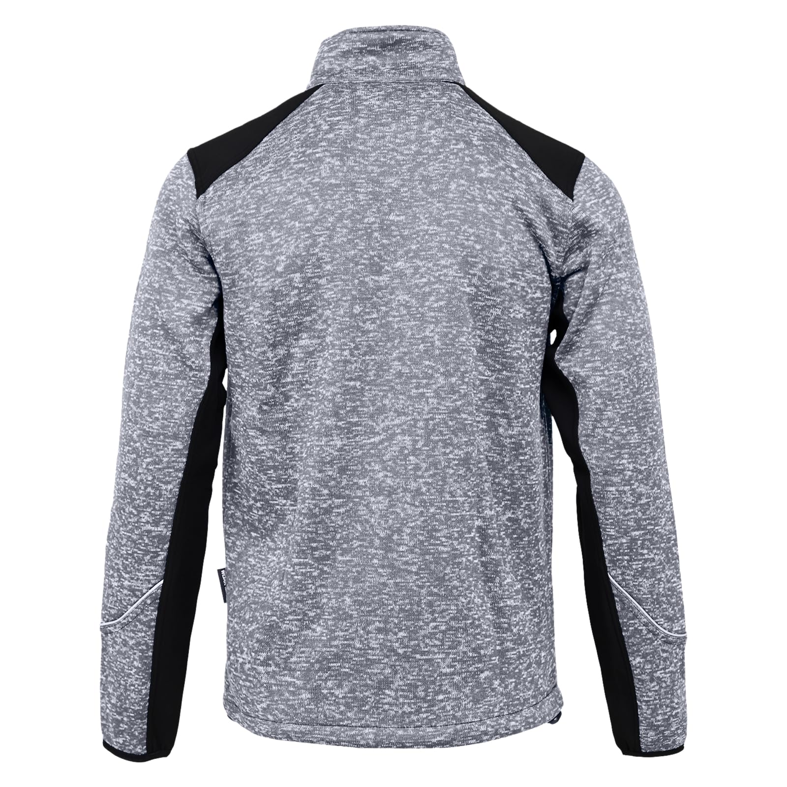 WORK IDEA Veste en polaire tricotée pour homme, veste en polaire respirante pour l'extérieur, veste chaude et légère avec fermeture éclair