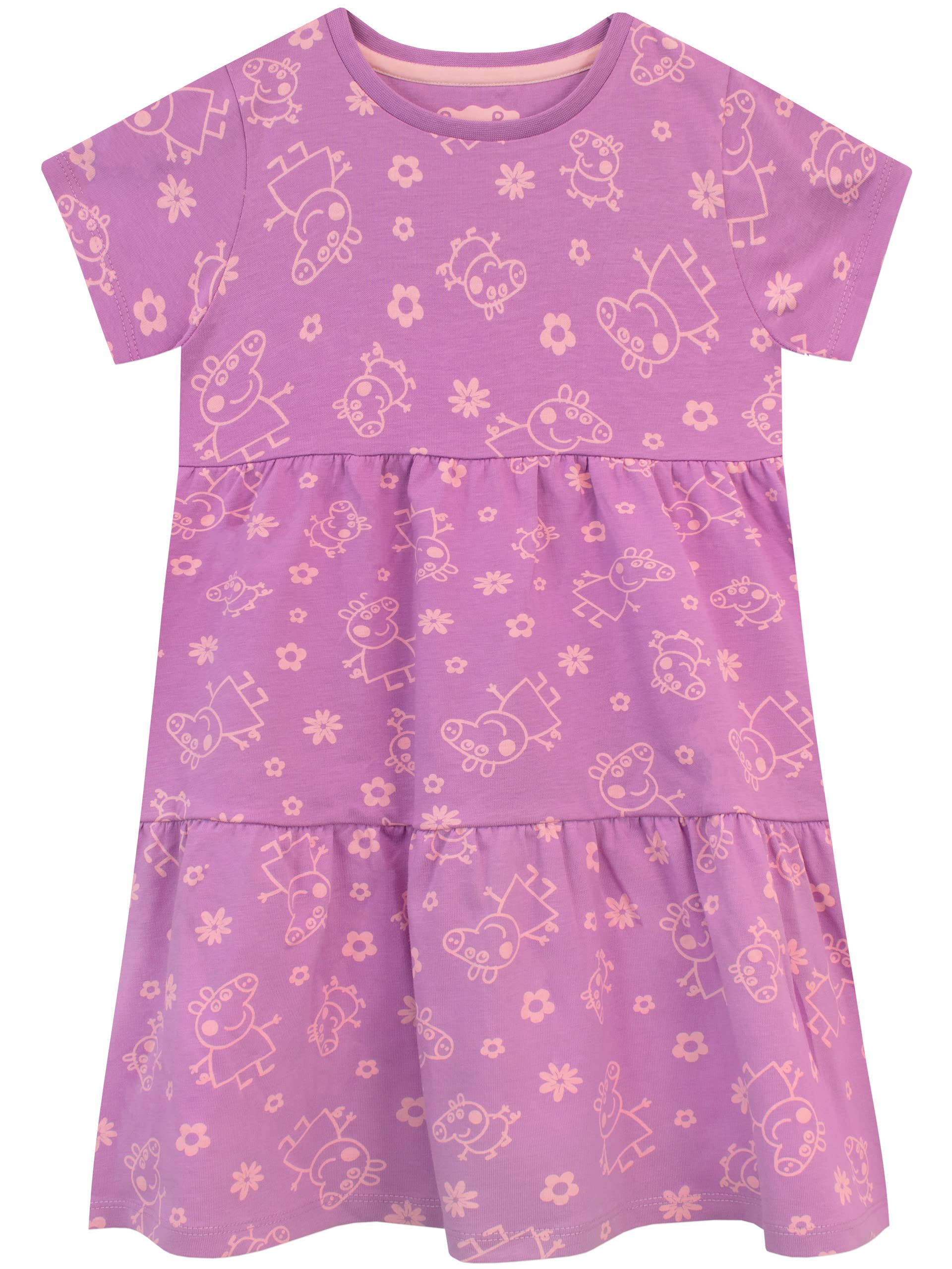 Peppa Pig Girls Dress Purple 6-7 Years