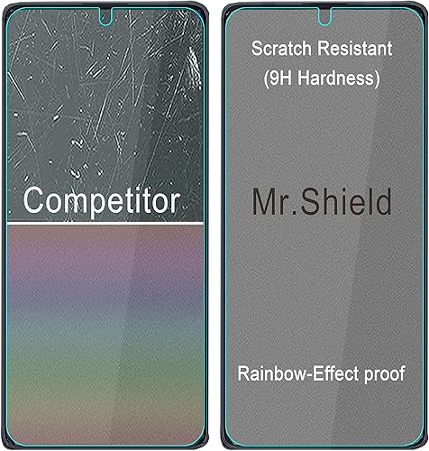 Miniatura 5 de Mr.Shield Paquete de 3 Protector de pantalla para Xiaomi Poco F5 vidrio templado Vidrio japonés con dureza 9H Protector de pantalla con reemplazo de