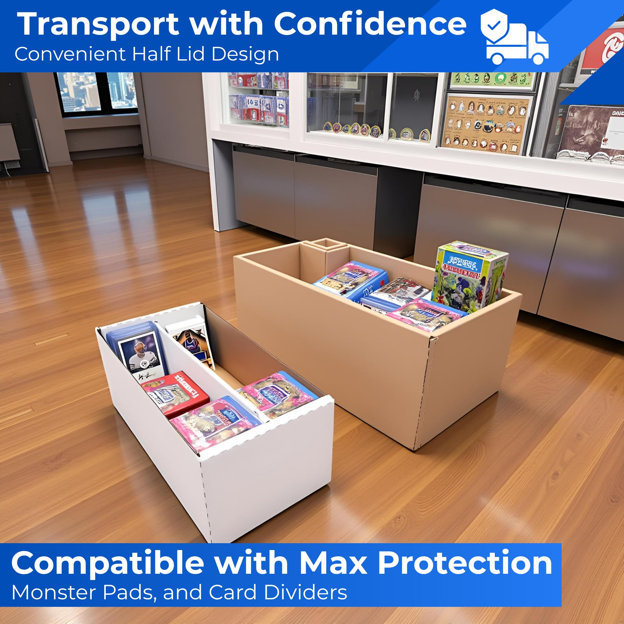 Amazon.com: Max Protection 5-Pack 2 Row Shoe Card Storage Box