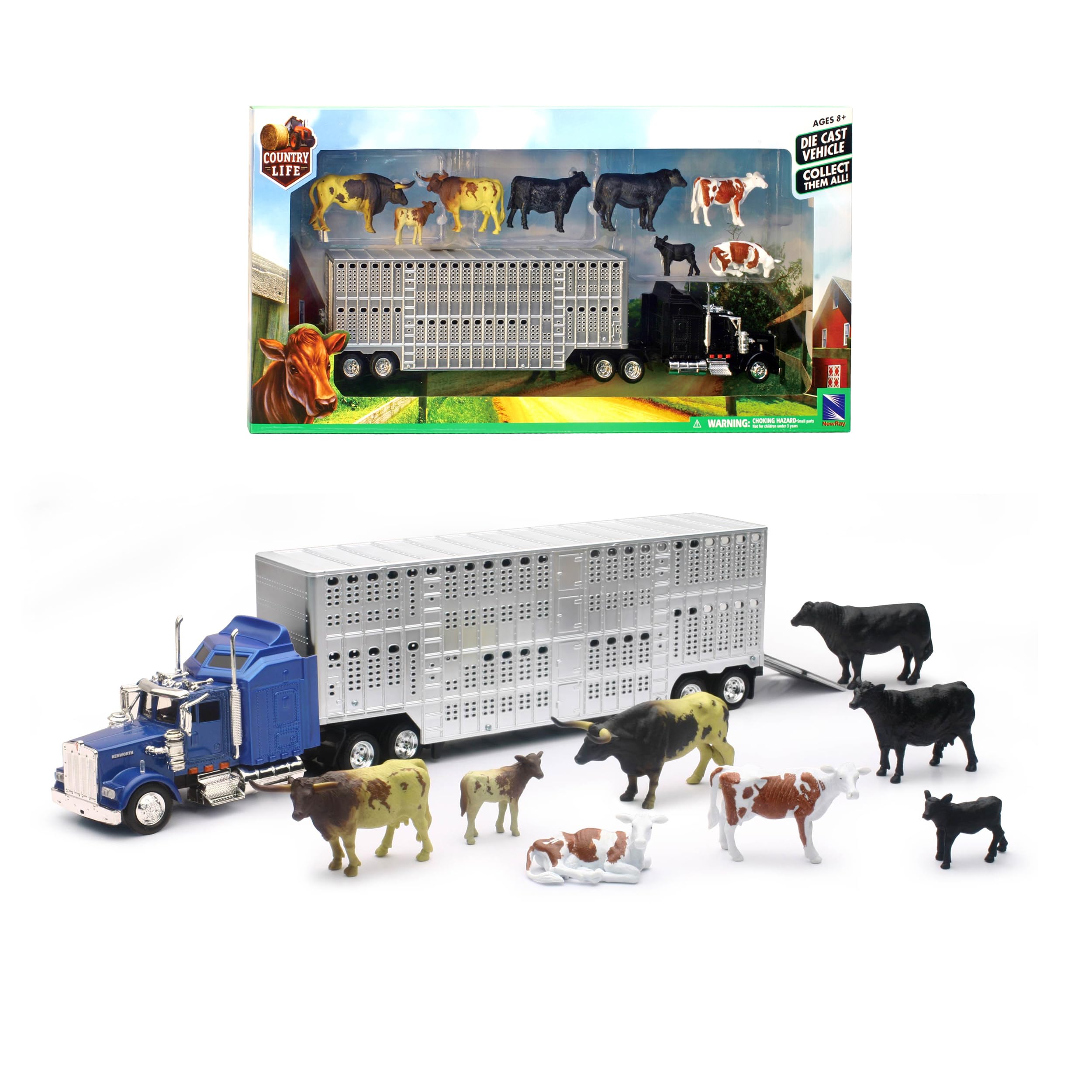 Amazon.com: New Ray Country Life 1:43 Livestock Playset – Die-Cast