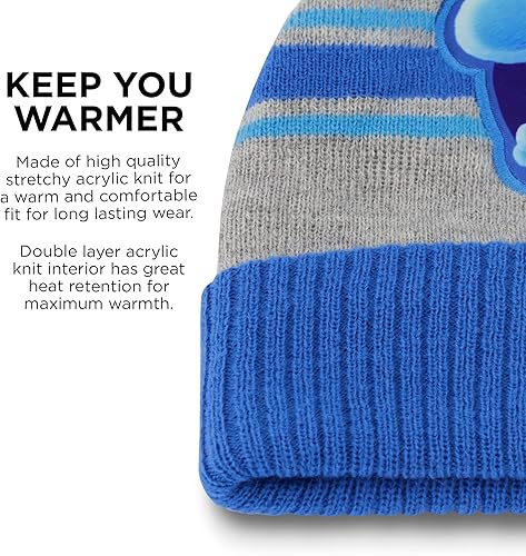Miniatura 3 de Nickelodeon boys Winter Hat and Mitten Set, Blue's Clues Toddler Beanie for Kids Ages 2-4