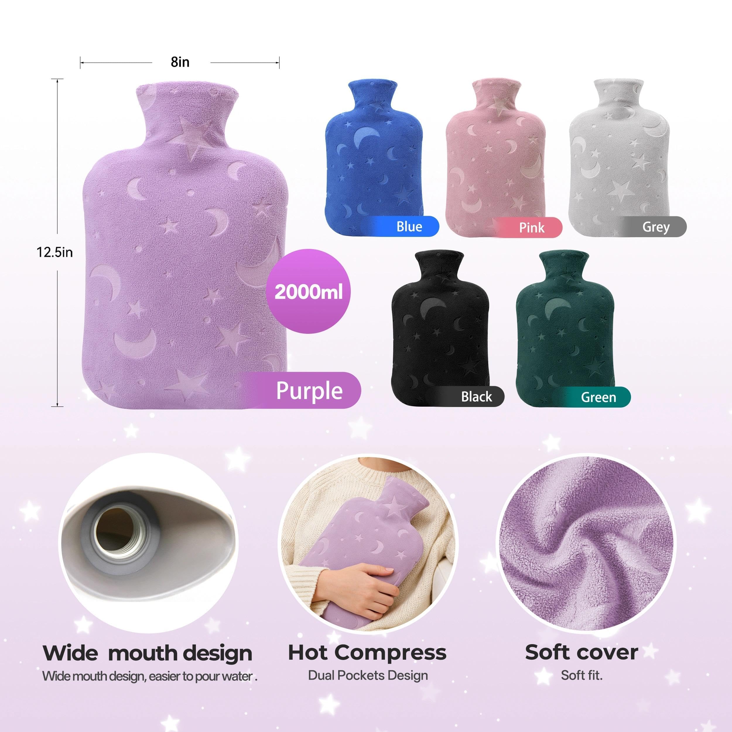 Hot & Cold Water Bottle - Pain Relief & Warmth -5 Hot & Cold Water Bottle - Pain Relief & Warmth -5