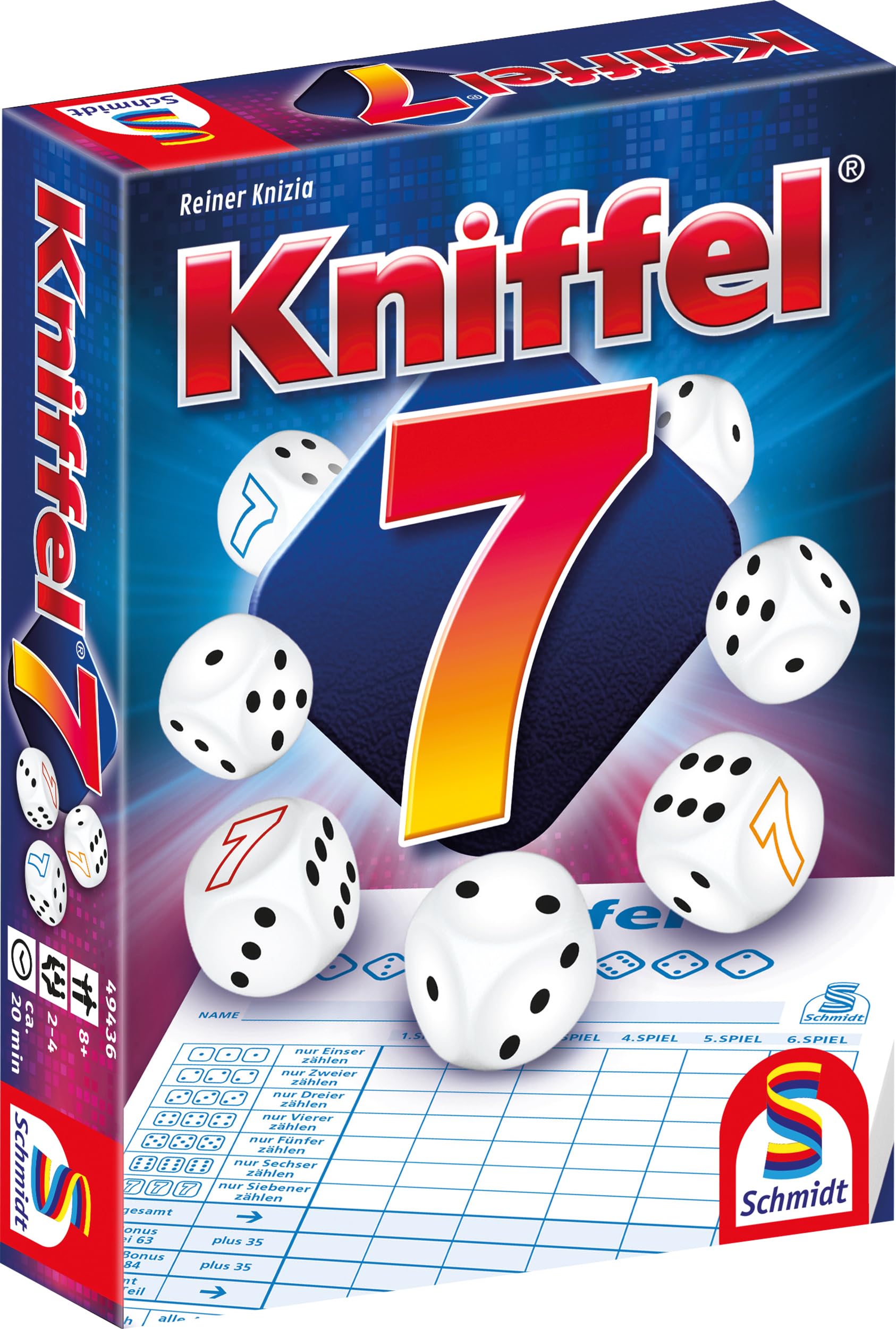 Schmidt Spiele 49436 Kniffel 7, gra w kości