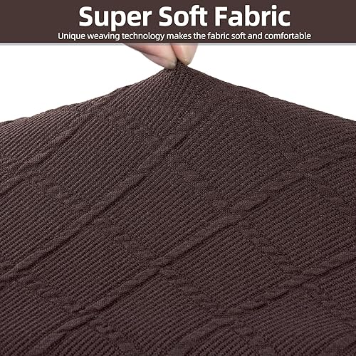 Miniatura 4 de CZL Funda de futón 100% repelente al agua, a prueba de fugas, fundas de sofá sin brazos, fundas de sofá elásticas jacquard, protector de muebles de