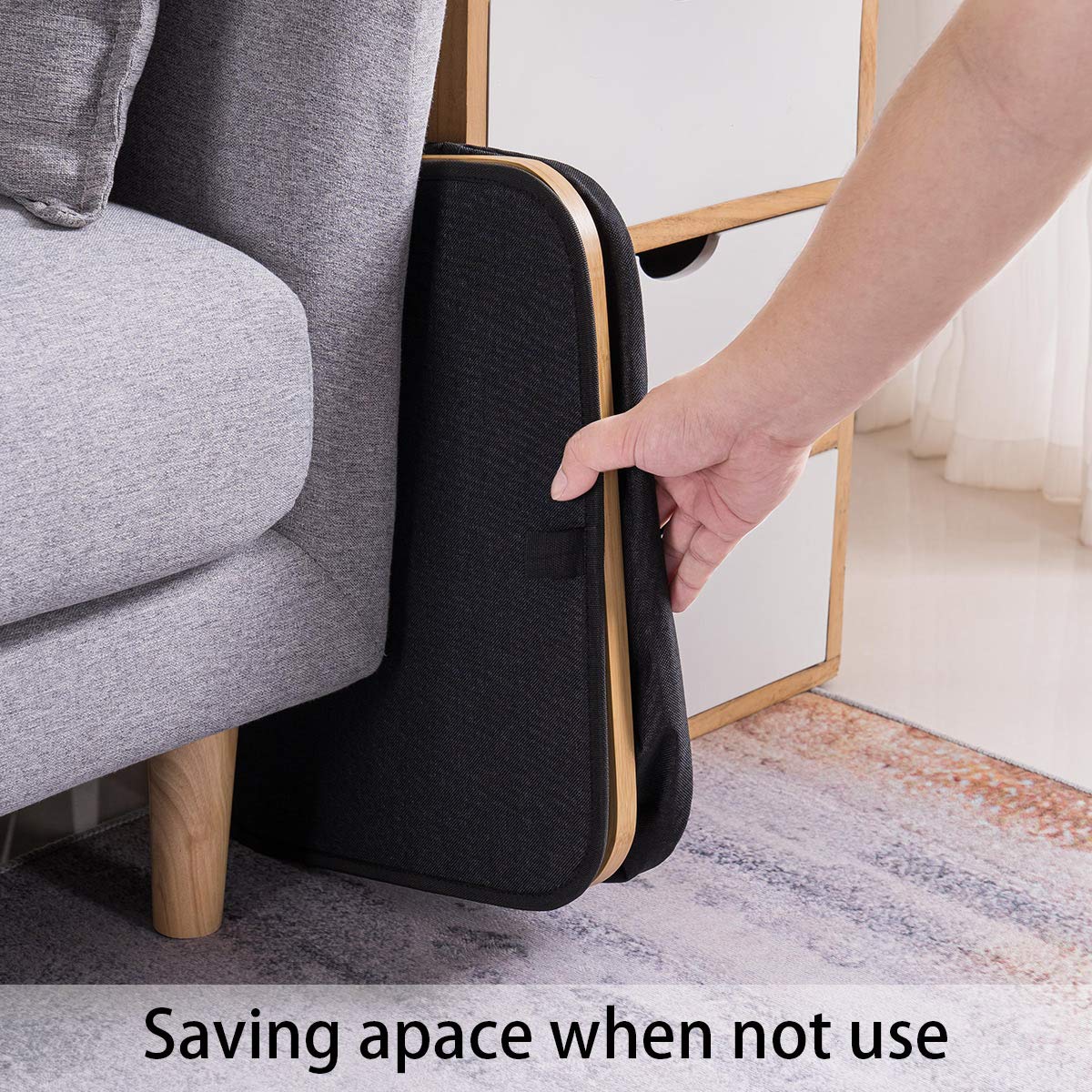 YOUDENOVA 66L Laundry Hamper Basket with Lid and Handle, Waterproof and Collapsible Cloth Hamper for Bedroom, Closet and Bathroom, Black(15.7"L 13"W 19.7"H)