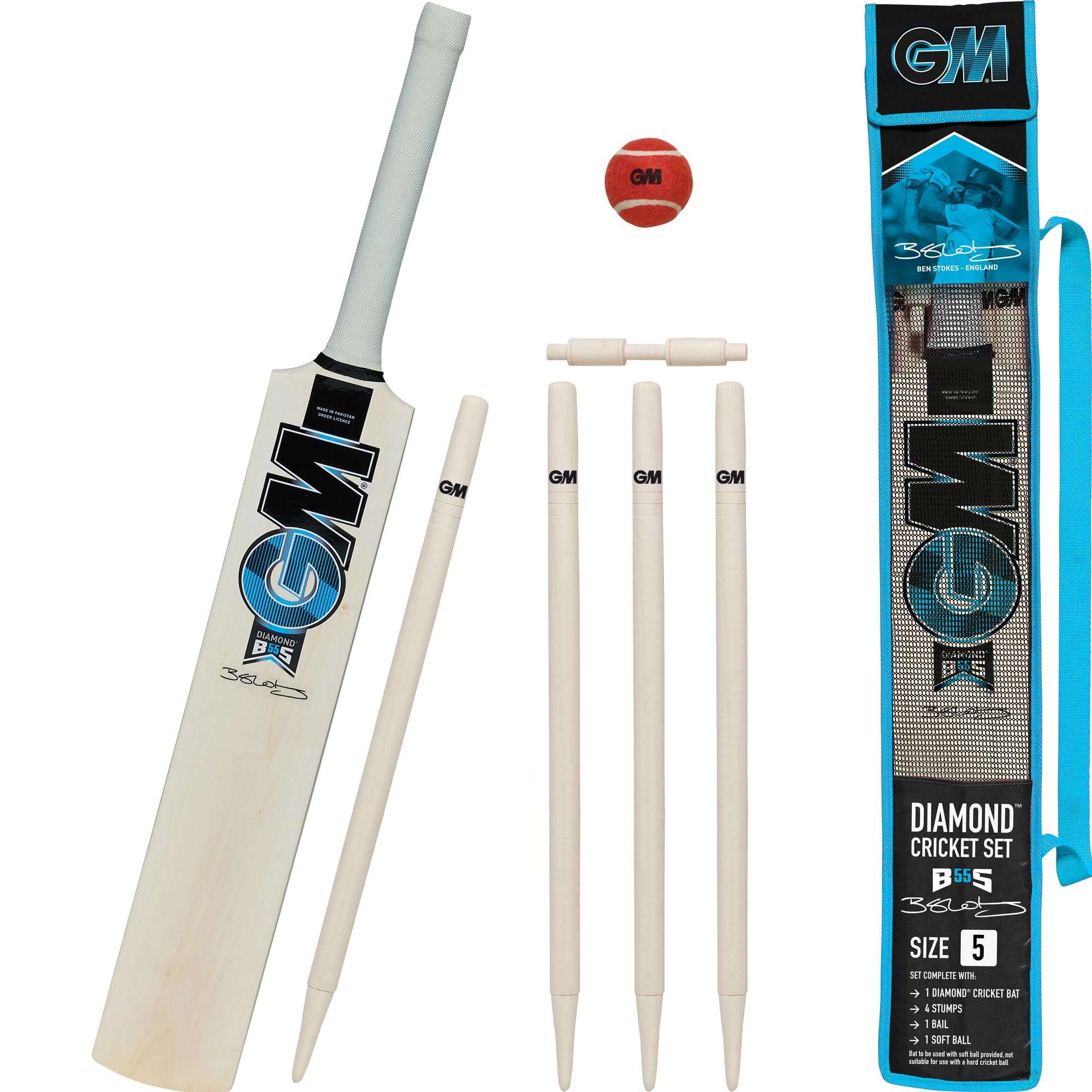 GM | Rival 909 Cricket Batting Gloves | Calf Leather Palm | Double-Sided Sweatband | Sleek Back of Hand Shape | Youths Right Hand | 1 Pair | Approx 350 g per Pair | Gunn & Moore