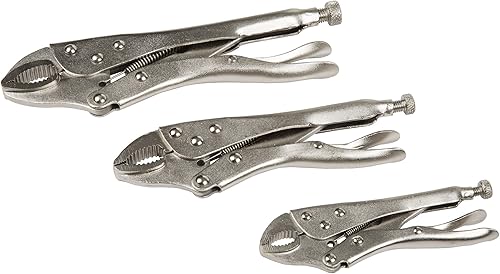 Miniatura 3 de Stalwart 75-HT3007 Juego de alicates de bloqueo con bolsa de almacenamiento, 3 piezas