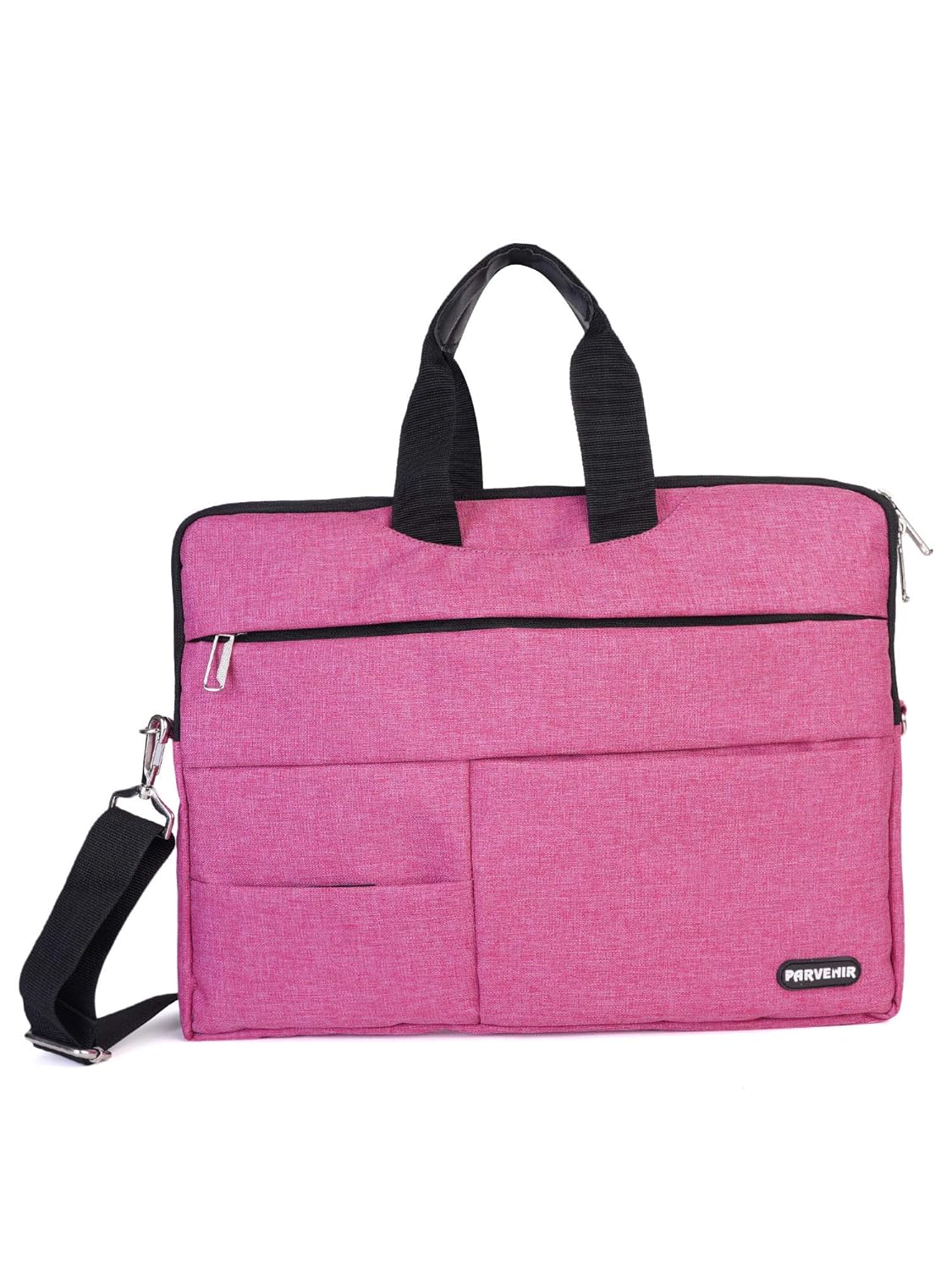 Parvenir Office Laptop Bags Briefcase 15.6 Inch for Women and Men (Pink
