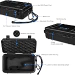 Lekufee Travel Waterproof Hard Case for DJI Osmo Mobile 8, Osmo Mobile 7P / 7 Gimbal Stabilizer and Accessories(Case & Bag Only)