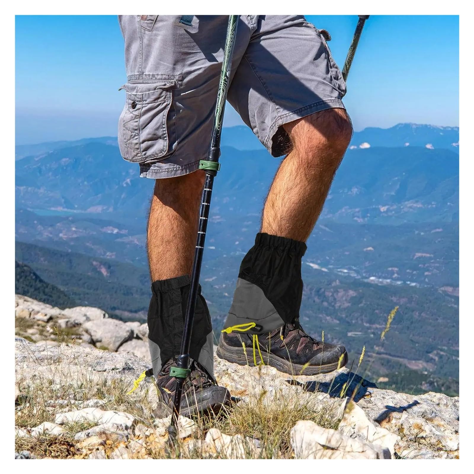 Guêtres élastiques imperméables, couvre-chaussures, guêtres de randonnée, camping, neige, chevilles, jambières