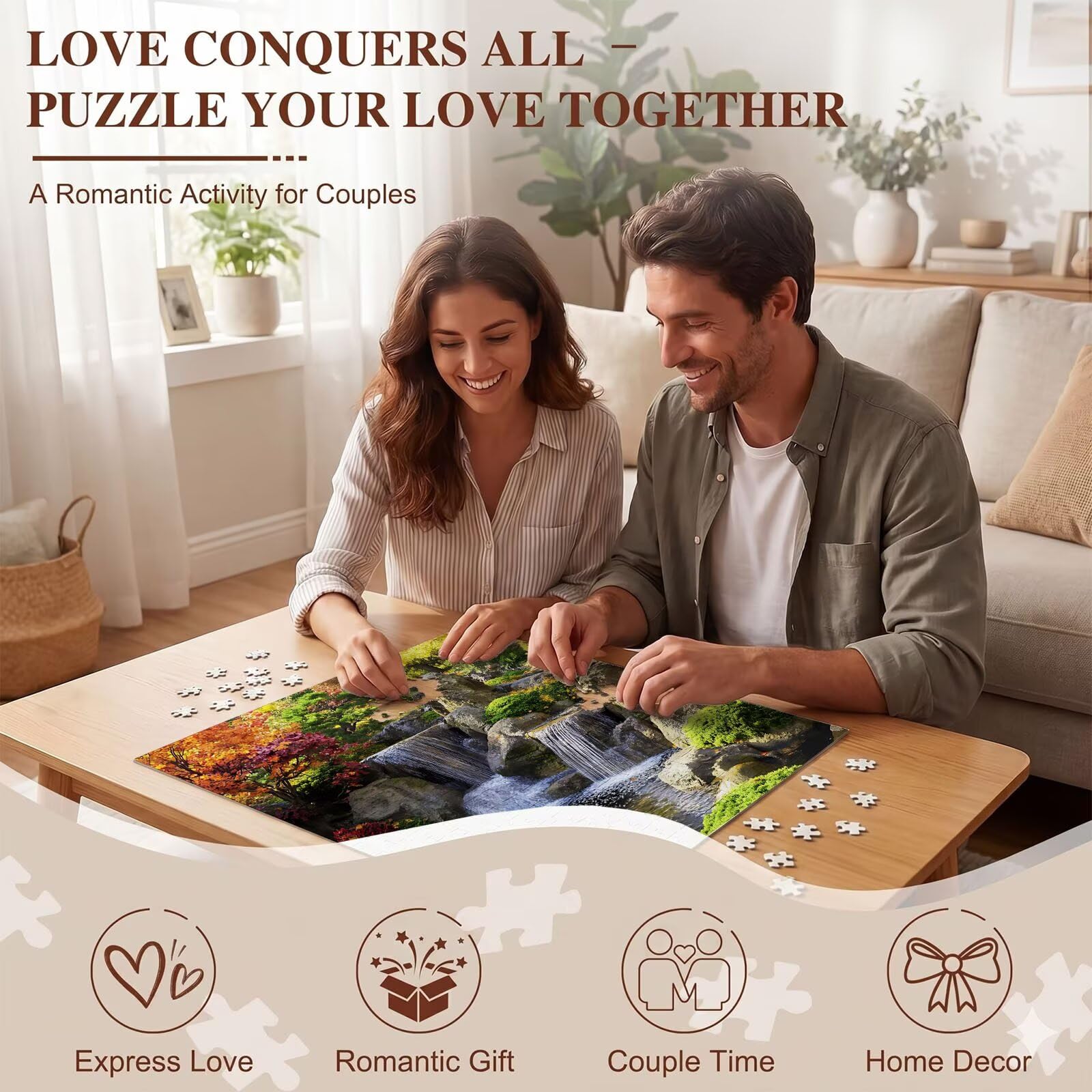 paesaggio Albero Puzzle 5000 Pezzi per Adulti, Puzzle in Legno - Collezione Classica con Poster Incluso - Sfida di Concentrazione e Passatempo Antistress, Gioco per Famiglia, 156 x 105 cm f0-514