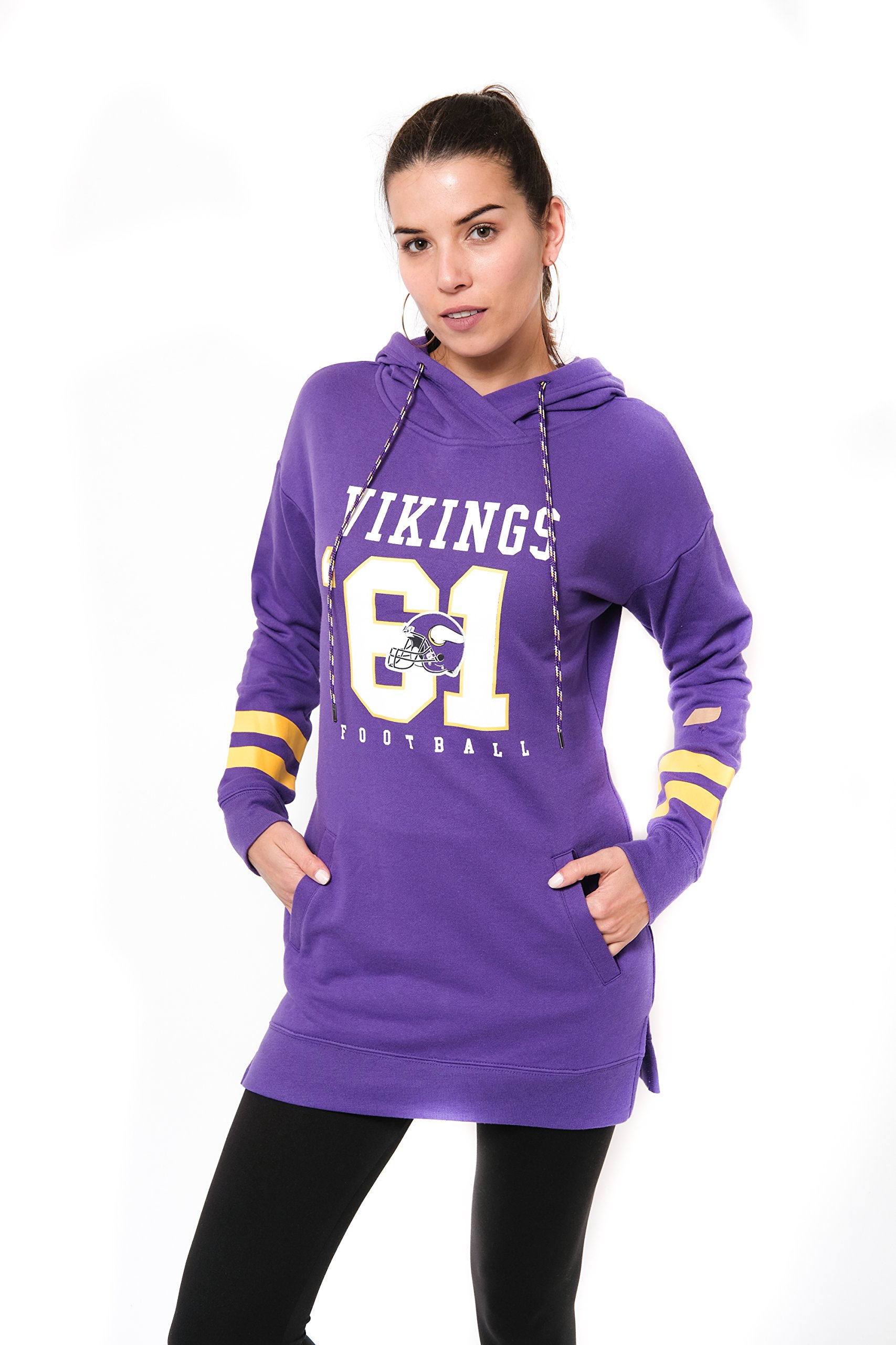 Ultra Game Women's Tunic Hoodie Pullover Sweatshirt Terry