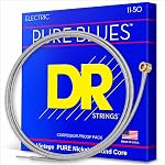DR Strings Handmade Strings PHR-11 PURE BLUES™ Pure Nickel Electric Guitar Strings: Heavy 1150, original version