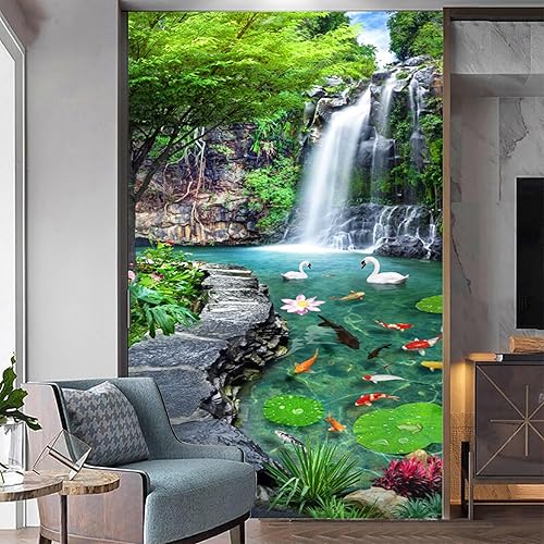 Vista 101 de Murales de pared de tamaño personalizado, paisaje nocturno de la ciudad de Dubai, murales de pared autoadhesivos extraíbles para despegar y pegar