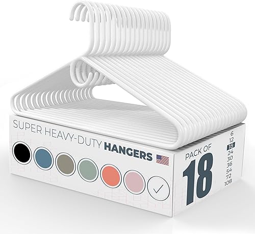 Perchas Neaties de plástico muy duro perchas de plástico para la ropa ideales para el uso diario perchas estándar para la ropa hechas en EEUU