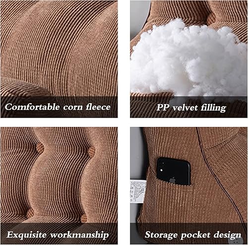 Miniatura 3 de Almohada de lectura para sentarse, respaldo de cuña en la camasofá, almohada triangular de lectura, cojín de apoyo lumbar con almohada ajustable