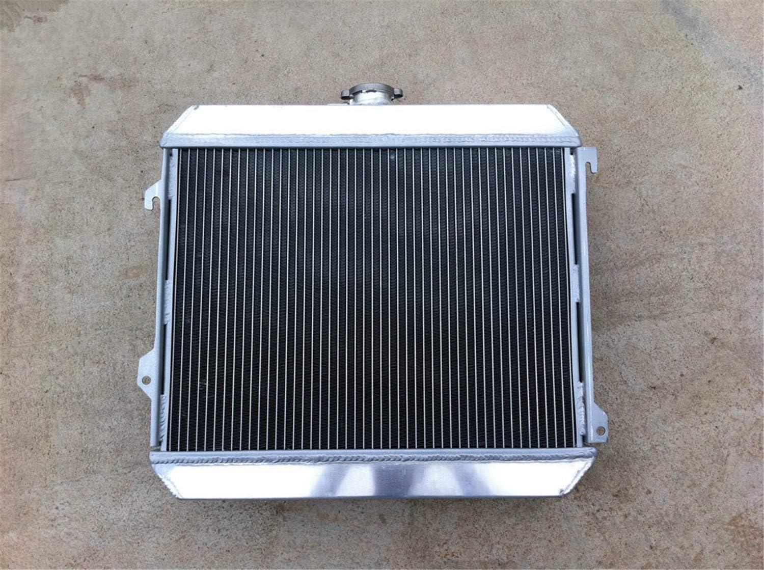aluminum radiator for DATSUN 610 200B 620 L20B 2.0 L4 Engine 76 77 78 79 ANGLE OUTLET MT 1976 1977 1978 1979 MANUAL Aftermarket Compatible Replacement
