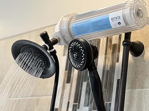 Miniatura 7 de Envig CloraClear - Filtro de ducha de cloramina y sulfuro de hidrógeno, reduce la picazón en la piel seca, pérdida de cabello, caspa, eccema,