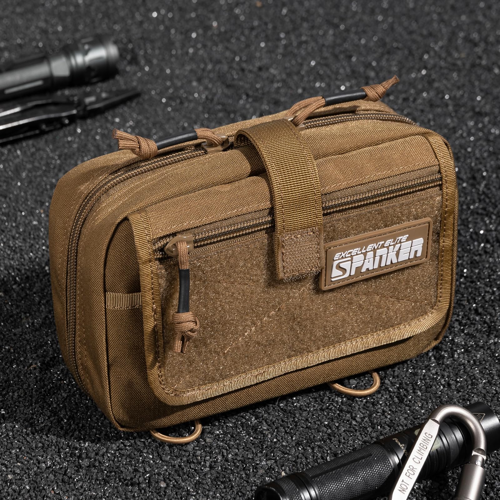 Excellent Elite Spanker Trousse de Secours Vide Poche Tactique IFAK | tactique molle sac médical,sacoche tactique molle,pour médical/escalade/outils de sauvetage