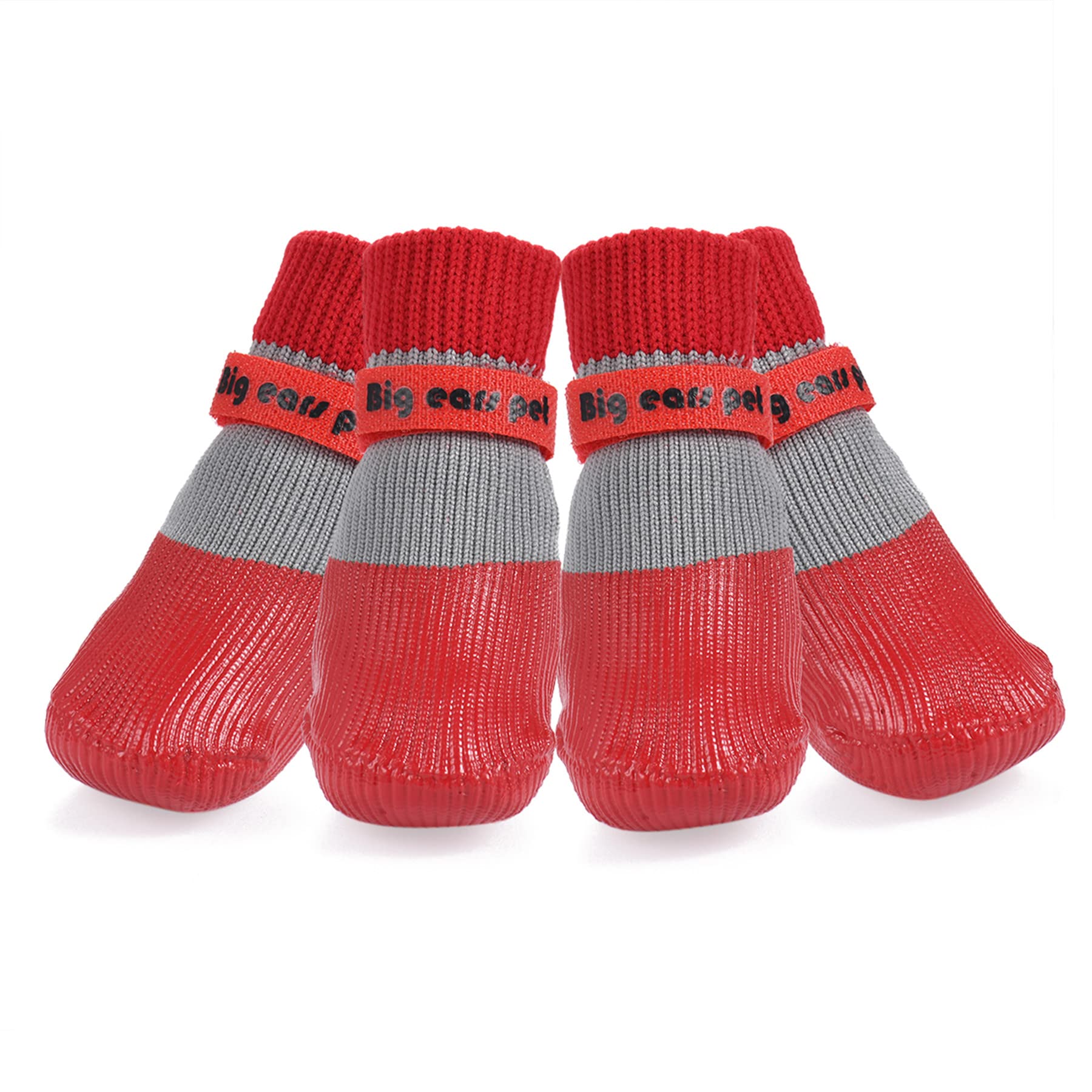 Avaner Dog Socks Outdoor Anti-Slip Waterproof Paw Protector with Adjustable Straps
