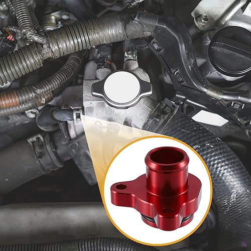 Miniatura 3 de Manguera de agua 11537541992  Abrazadera de montaje de manguera de refrigerante del motor de coche  para BMW 328i 335i 2007-2016 Aluminio rojo con