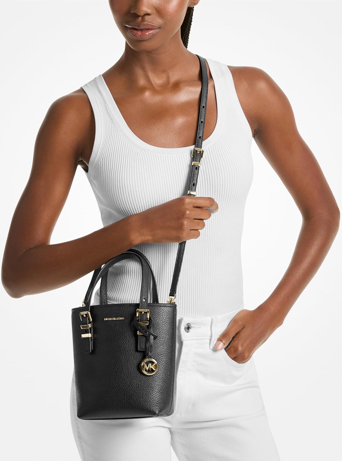 Michael Kors womens Quinn Extra Small Tote Crossbody Bag - Image 3