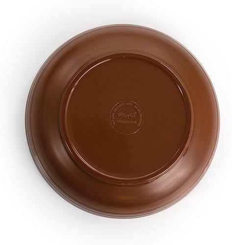 Vista 5 de Elama Vajilla ligera, 12 piezas, azul y marrón