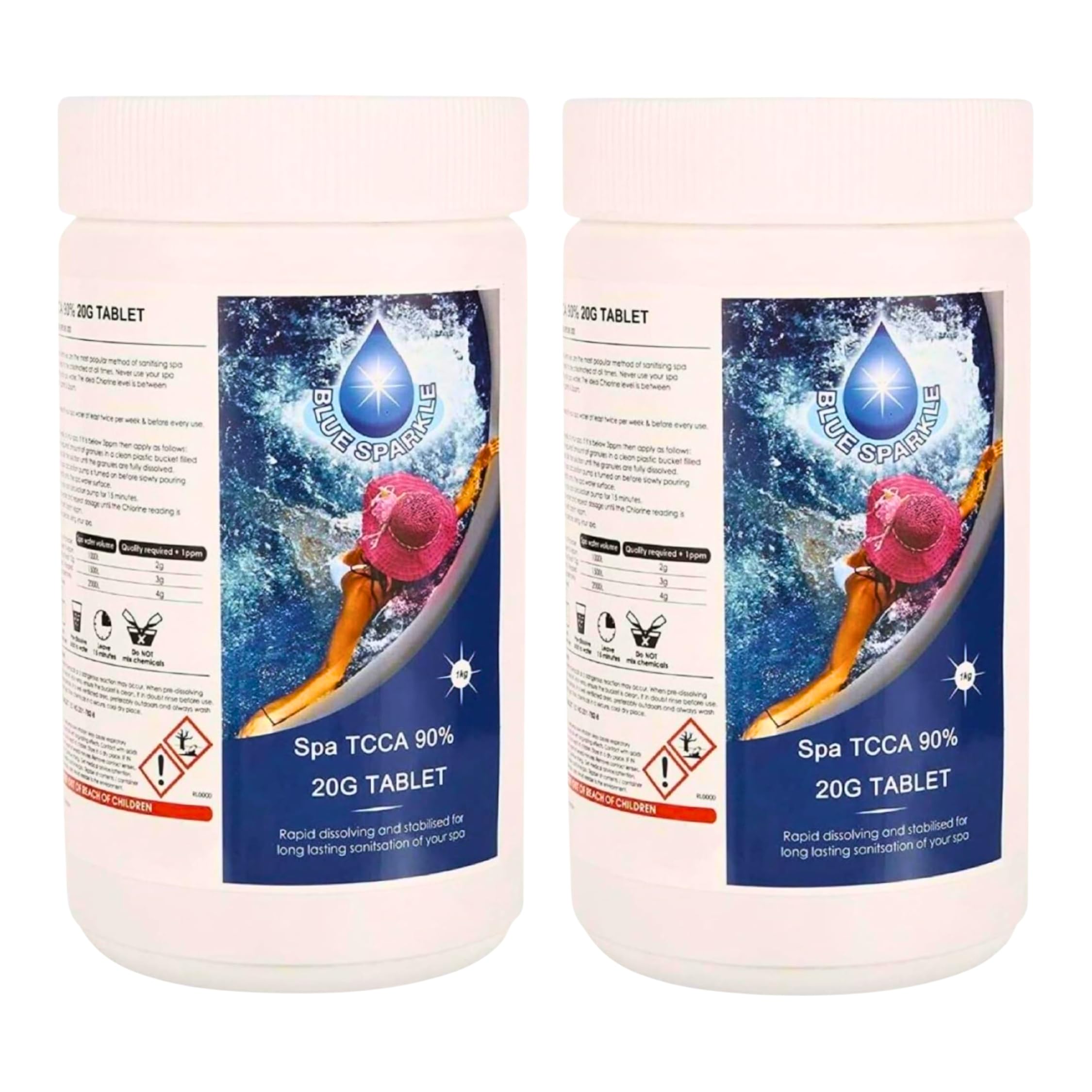 Shatchi Blue Sparkle Chlorine Tablets - 2kg - Water Treatment