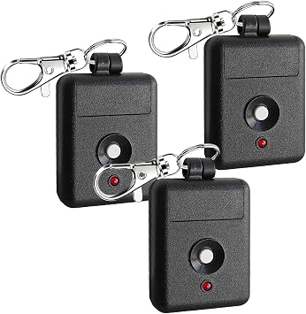 Garage Door Opener Remote for Linear Delta-3 DNT00026 MINI-T 1-Channel Ladybug Miniature Keychain Transmitter Remote 310MHz 8 Dip Switch Garage Door Transmitter3 Pack