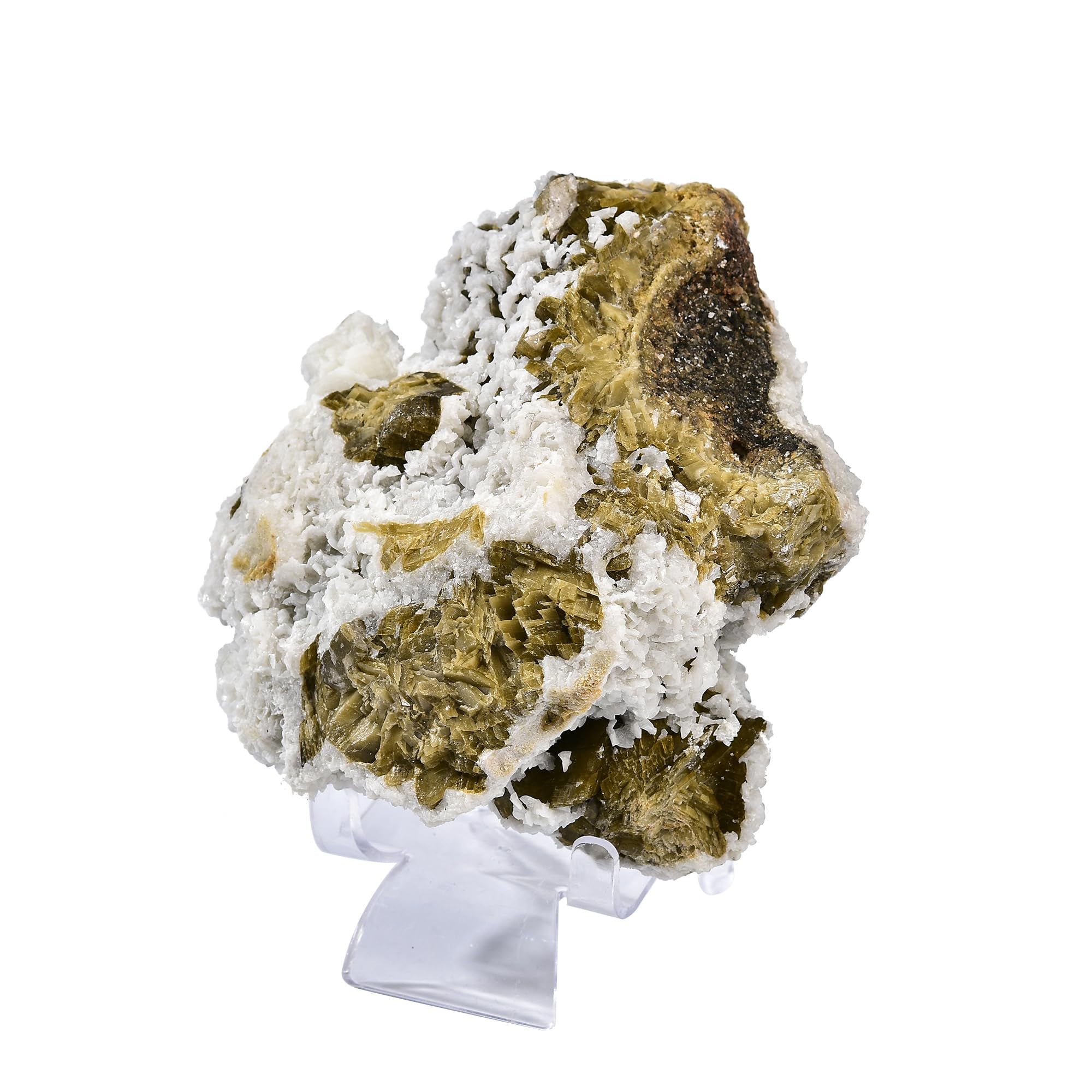AMOYSTONE Big Decorative Stone Siderite Mineral Rock Healing Crystal Specimen Irregular Grey-White 2-2.8 Lbs, Crystal Healer Lover Witchcraft Grid Stone